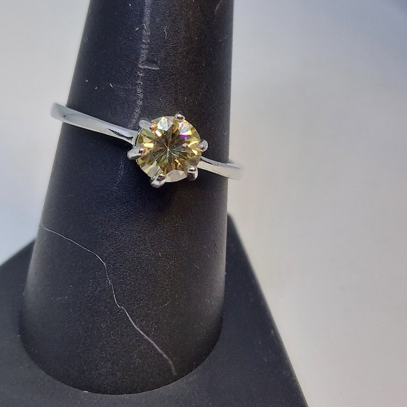 Champagne Moissanite Ring - Picture 3 of 8